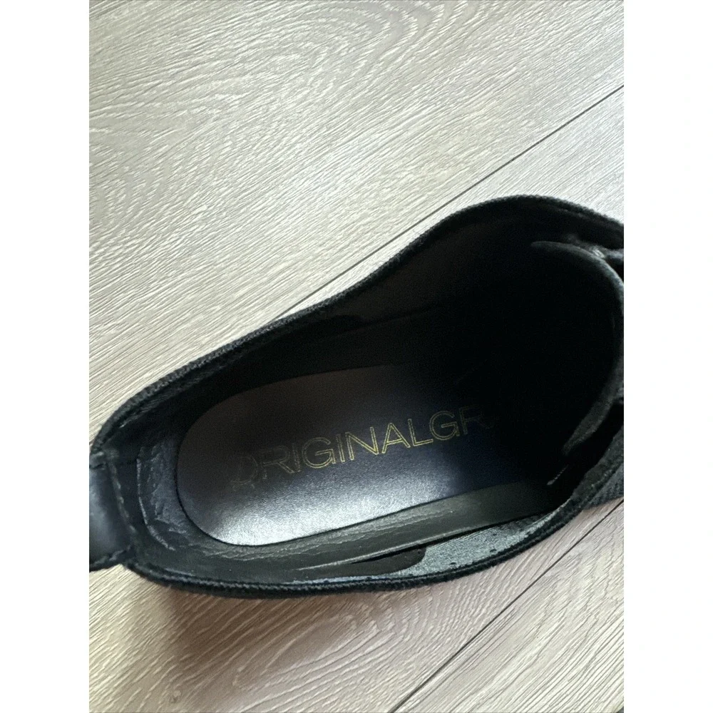 COLE HAAN 11 M Shoes Original‎ Grand Stitchlite Black Wingtip Oxfords Dress Knit
